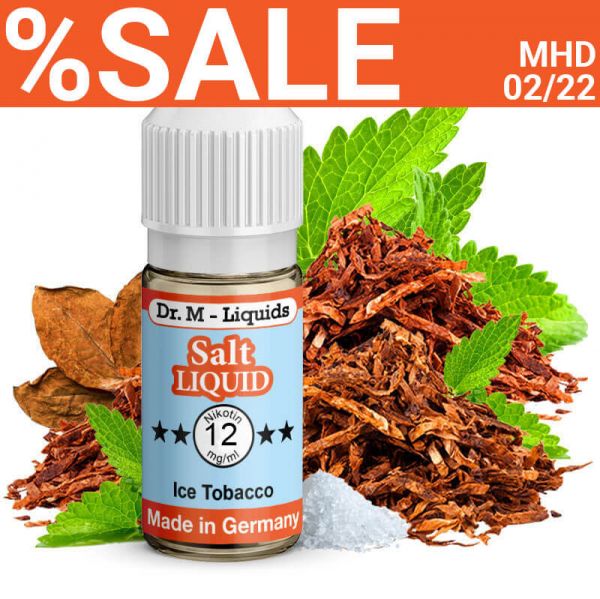 Dr. M - Liquids - Ice Tobacco SALT Liquid - 12 mg - SALE