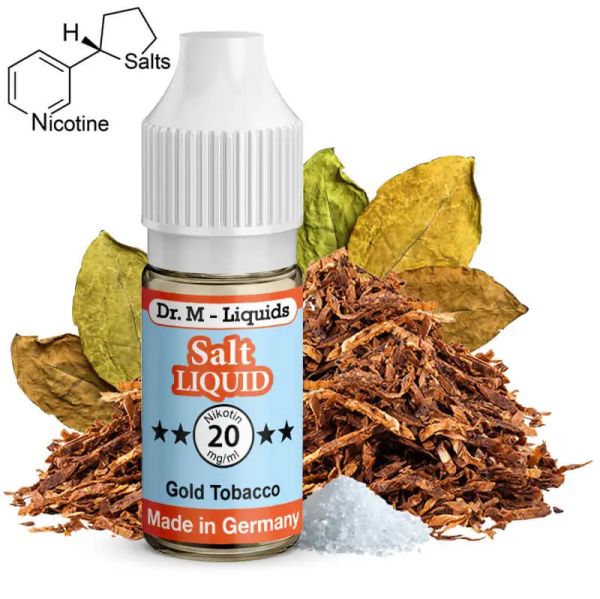 Dr. M - Liquids - Gold Tobacco SALT Liquid