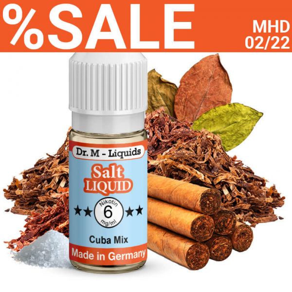 Dr. M - Liquids - Cuba Mix SALT Liquid - 6 mg - SALE